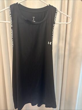 Under Armour Black Tank Dress with White Logo Straps